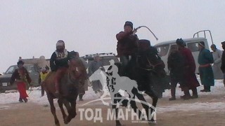 Аман хүзүүнд хурдалсан Баян-Уул сумын уяач Н.Гансүхийн Соёмбо хүрэн азарга, Айргийн гуравт хурдалсан Баян-Уул сумын уяач А.Даваацэрэнгийн Жинст хонгор азарга