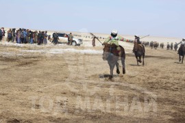 Дорнод аймгийн морин спорт уяачдын холбооны 15 жилийн ойд түрүүлж айрагдсан хурдан хүлгүүд