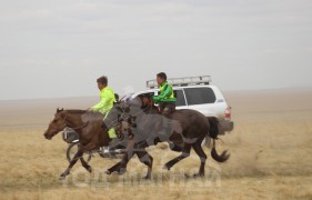 С.Ганхуягийн бор түрүүлж, Т.Галбадрахын ногоон айрагдлаа